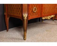 French Louis XVI Style Ormolu Mounted Marquetry and Parquetry Commode - 4120333