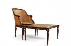French Louis XVI Style Ormulu Mahogany Ottoman - 4667548