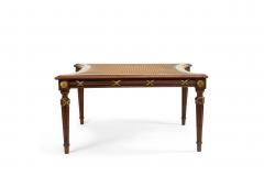 French Louis XVI Style Ormulu Mahogany Ottoman - 4667552
