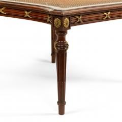 French Louis XVI Style Ormulu Mahogany Ottoman - 4667556