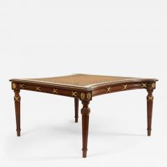 French Louis XVI Style Ormulu Mahogany Ottoman - 4729261