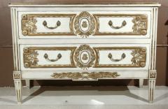 French Louis XVI Style Painted Commode Stamped Jansen - 2948771