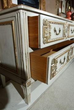 French Louis XVI Style Painted Commode Stamped Jansen - 2948777