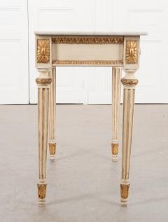 French Louis XVI Style Painted Console Table - 1085122