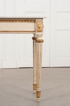 French Louis XVI Style Painted Console Table - 1085123