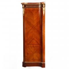 French Louis XVI Style Parquetry Bronze Antique Armoire Wardrobe ca 1880 - 4501582