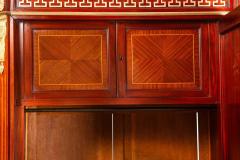 French Louis XVI Style Parquetry Bronze Antique Armoire Wardrobe ca 1880 - 4501587