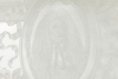 French Louis XVI Style Pine and Etched Glass Door - 4201155
