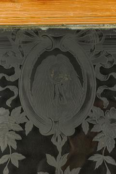 French Louis XVI Style Pine and Etched Glass Door - 4201158