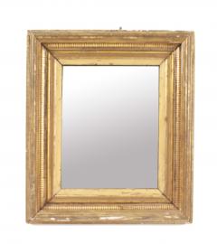 French Louis XVI Style Rectangular Giltwood Wall Mirror - 4171134
