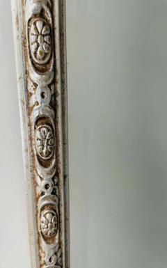 French Louis XVI Style Silver Trumeau Wall or Mantel Mirror - 2866414