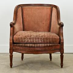 French Louis XVI Style Single Bergere - 3696712