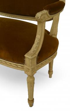 French Louis XVI Velvet Loveseat - 1404649