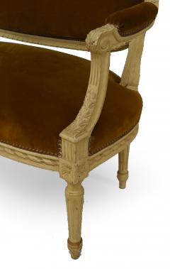 French Louis XVI Velvet Loveseat - 4652957