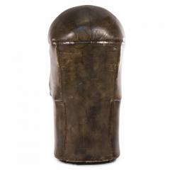 French Louis XVI Walnut Hooded Leather Chair - 1424734