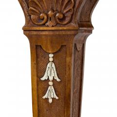 French Louis XVI style ivory inlaid birchwood antique centre table - 4149348
