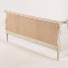 French Louis XVI style painted queen bed C 1930  - 3741836