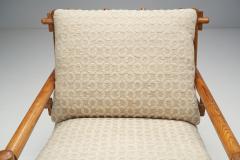 French Lounge Chair Pair with Upholstered Cushions France 1960s - 2245177