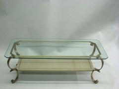 French MId Century Modern Double Level Cocktail Table Attr Maison Jansen - 1776242