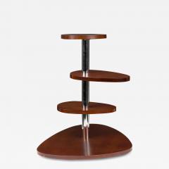 French Mahogany 4 Tier Pivoting Mexique Table Style of Charlotte Perriand - 4204764
