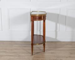 French Mahogany Console Table with Marble Top and Brass Gallery Early 20th Cent - 4432039