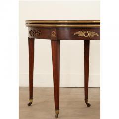 French Mahogany Empire Console Game Table - 3135624