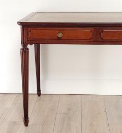 French Mahogany Leather Top Writing Table circa 1890 - 3795854