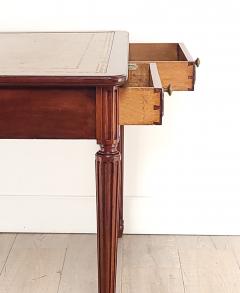 French Mahogany Leather Top Writing Table circa 1890 - 3795863