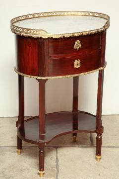 French Mahogany Oval Side Table - 2137294