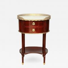 French Mahogany Oval Side Table - 2139061