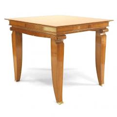 French Mahogany Pascaud Scroll Game Table - 4634690