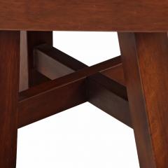 French Mahogany Tile Top End Table in Brutalist Style C 1960 - 4597724