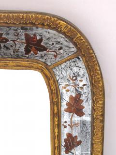 French Maison Jansen 1940s Eglomise and Giltwood Mirror - 1101106