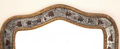 French Maison Jansen 1940s Eglomise and Giltwood Mirror - 1101108