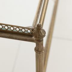 French Maison Jansen Style Two Tier Brass and Glass Coffee Table - 3220331