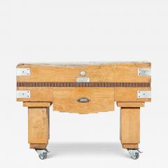 French Maple Butchers Block Counter Table - 3531142