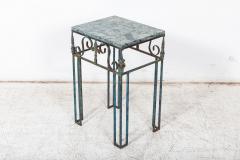 French Marble Iron Side Table - 2642677
