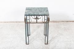 French Marble Iron Side Table - 2642679