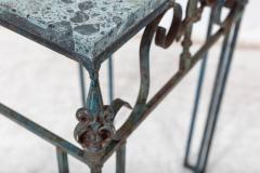 French Marble Iron Side Table - 2642681