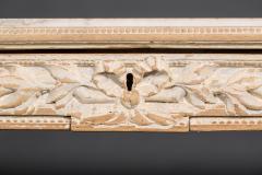 French Marble and Wood Center Table - 296979