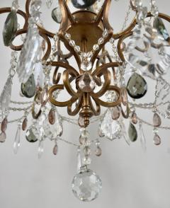 French Marie Therese Hollywood Regency Style Cut Crystal Chandelier 6 Arms - 3678516