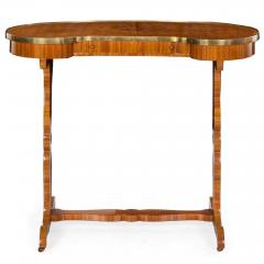 French Marquetry Inlaid 19th Century Writing Table Desk - 4397710