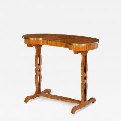 French Marquetry Inlaid 19th Century Writing Table Desk - 4401728