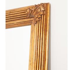 French Massive Painted Gold Framed Mirror - 3285944