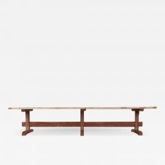 French Massive Trestle Dining Table - 2970833