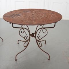 French Metal Garden Table Chairs - 2594790