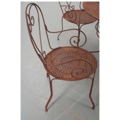 French Metal Garden Table Chairs - 2594803
