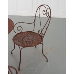 French Metal Garden Table Chairs - 2594804