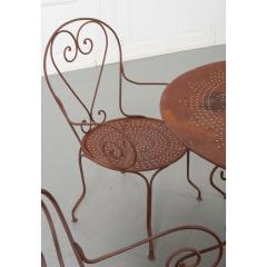 French Metal Garden Table Chairs - 2594805