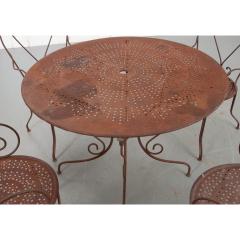 French Metal Garden Table Chairs - 2594806